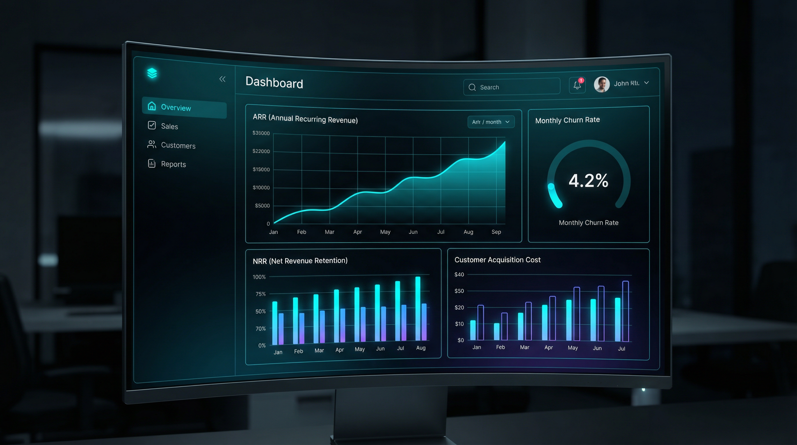 ZAIOHM Dashboard Preview